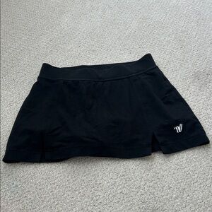 Black Athletic Skort with Logo